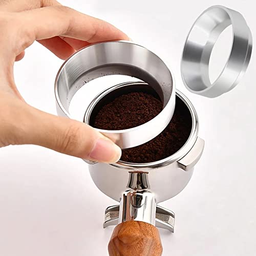 Imbuto di dosaggio da 51/53/58 mm, anello di dosaggio del caffè con imbuto di dosaggio del portafiltro di dosaggio del caffè espresso in alluminio con Imbuto di dosaggio da 51/53/58 mm, anello di dosaggio del caffè con imbuto di dosaggio del portafiltro di dosaggio del caffè espresso in alluminio con