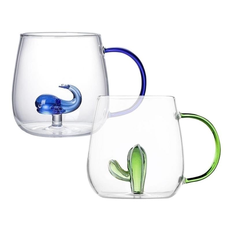 Becher aus klarem Kristallglas, Trinkgläser, Becher aus Kristallglas, gemischte Glaswaren, Trinkgläser for Wasser, Saft, spülmaschinenfest, perfekt for Wasser, Saft, Limonade, Tee, Kaffee, den täglich