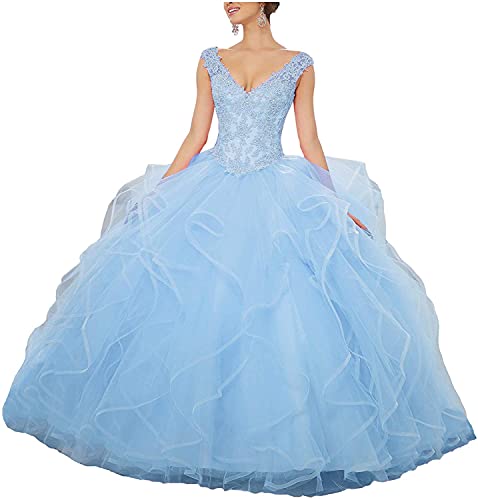 QXMYOO Ball Gown Quinceanera Dresses Sweet 16 Prom Party Princess Dress for Teens