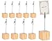 Produktbild Guanyj 10 Pcs Holz Memo-Clip-Halter und Nachrichten-Clip-Halter Foto Halter Fotoständer Holzsockel Memo-Fotoclip Fotowürfel für Bilder mit Krokodilklemm-Verschluss für Büro/Hochzeits/Party