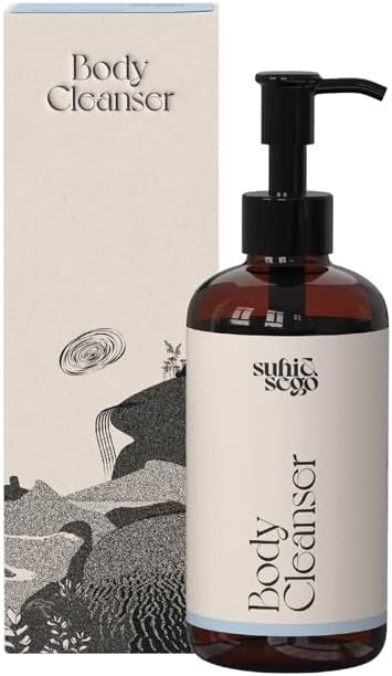 Suhi & Sego Body Cleanser with Lactic Acid & Aquaxyl | Gentle Exfoliation and Hydrating Body Wash | For Dry and Oily Skin | Men & Women | 200ml