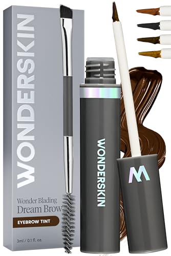 Wonderskin Dream Brow Eye Brow Gel Long Lasting Eyebrow Gel Water-resistant Transfer Proof Tinted Filler Eyebrow Mascara (Dark Brunette)