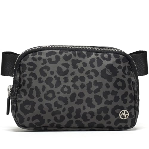 Image of Pander Everywhere Belt Bag for Women, Fashion Waist Packs, Crossbody Bags with Adjustable Strap (Grey Leopard)