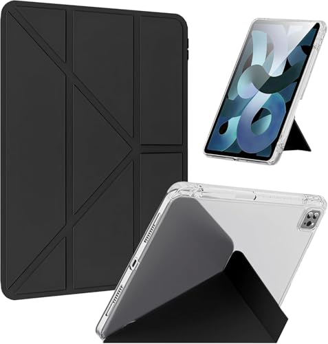 JSUSOU Case for Samsung Galaxy Tab A9+/A9 Plus 11 2024 Model (SM-X210/X216/X218) Protective Trifold Stand Slim Tablet Cover with Multi Viewing and Auto Wake/Sleep -Black