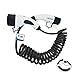 Produktbild 5m Spiral Ladekabel 3 Phasig 400V 22kW 32A Typ 2 zu Typ 2 für Wallbox Ladestation Wallbox24