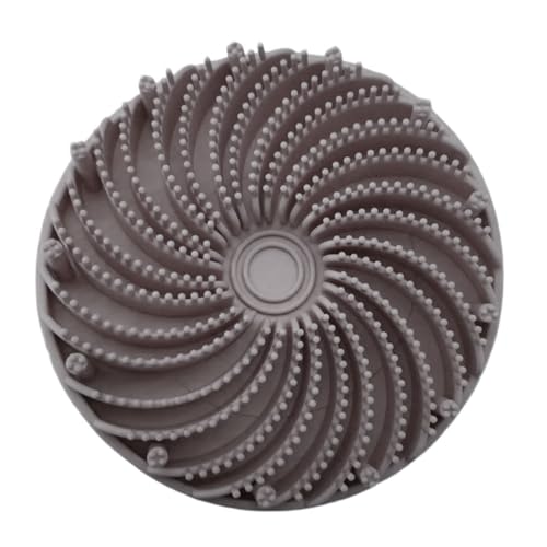 Generic 多目的シリコーンバスブラシ 両面設計 滑り止めハンドル ? 体と頭皮用 優しい洗浄 耐久性のある構造 浴室や旅行に適した泡立てブラシ (グレー)