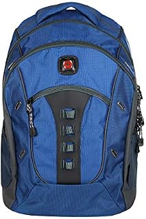 Wenger Swiss Gear Granite Deluxe Laptop Backpack Blue Black 16" School Bag Case