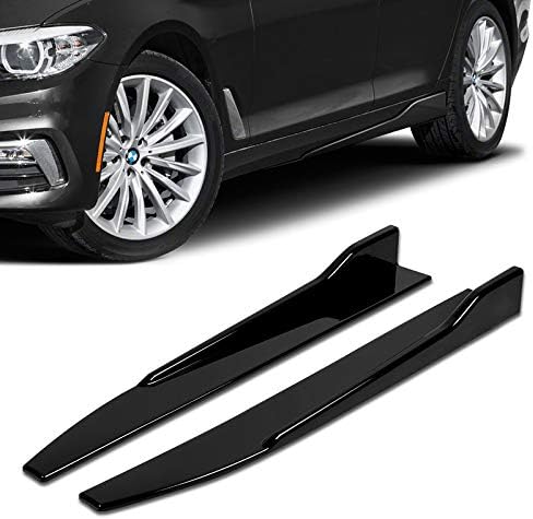 5pcs Combo Front Bumper Body Kit Lip + Side Skirt Extensions Diffuser Compatible with 2013-2016 Scion FR-S/Toyota 86 2014 2015 (Painted Black)