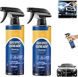 2 PCS Quick Effect Coating Agent, 2025 New Auto Nano Beschichtungs Spray, Auto Kratzer Entferner, Repariert Kratzer und Abnutzungserscheinungen Schnell