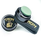 TAOM Round Shaped Pool Cue Chalk, Portable Billiard Chalk with Mini Pool Chalk Holder, Pool Chalk with Magnetic Fixed Belt Clip Pocket Chalker Clip for Billiard Cue Tip Tool Pool Table Accessories