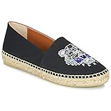 1 Kenzo Espadrille Classic Tiger Stoffpantoletten/Espandrillos Damen Schwarz - 35 - Leinen-Pantoletten Mit Gefloch Shoes