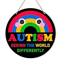 Autism Awareness Wood Sign - 'See The Able Not The Label' Wall Decor