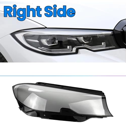 Couvercle de phare en polycarbonate premium pour BMW G20 2019-2021 | Coque droite transparente - 2
