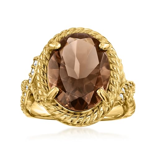 Ross-Simons 9.00 Carat Smoky Quartz Ring...