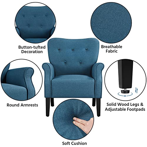 Sillón Plegable Poliéster Azul marino miniatura 5