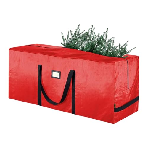Fourre-tout en sapin artificiel – Organisateur de transport zippé robuste, pochette de rangement spacieuse pour arbre | Étui de décoration Festive sécurisé, emballage intérieur axé sur la sécurité des