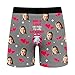 Valentine'S Day Novelty Print Underwear Briefs -Stretch Breathable Fashion Patterns For Men Comfortable Casual Daily Wear,Grey,S