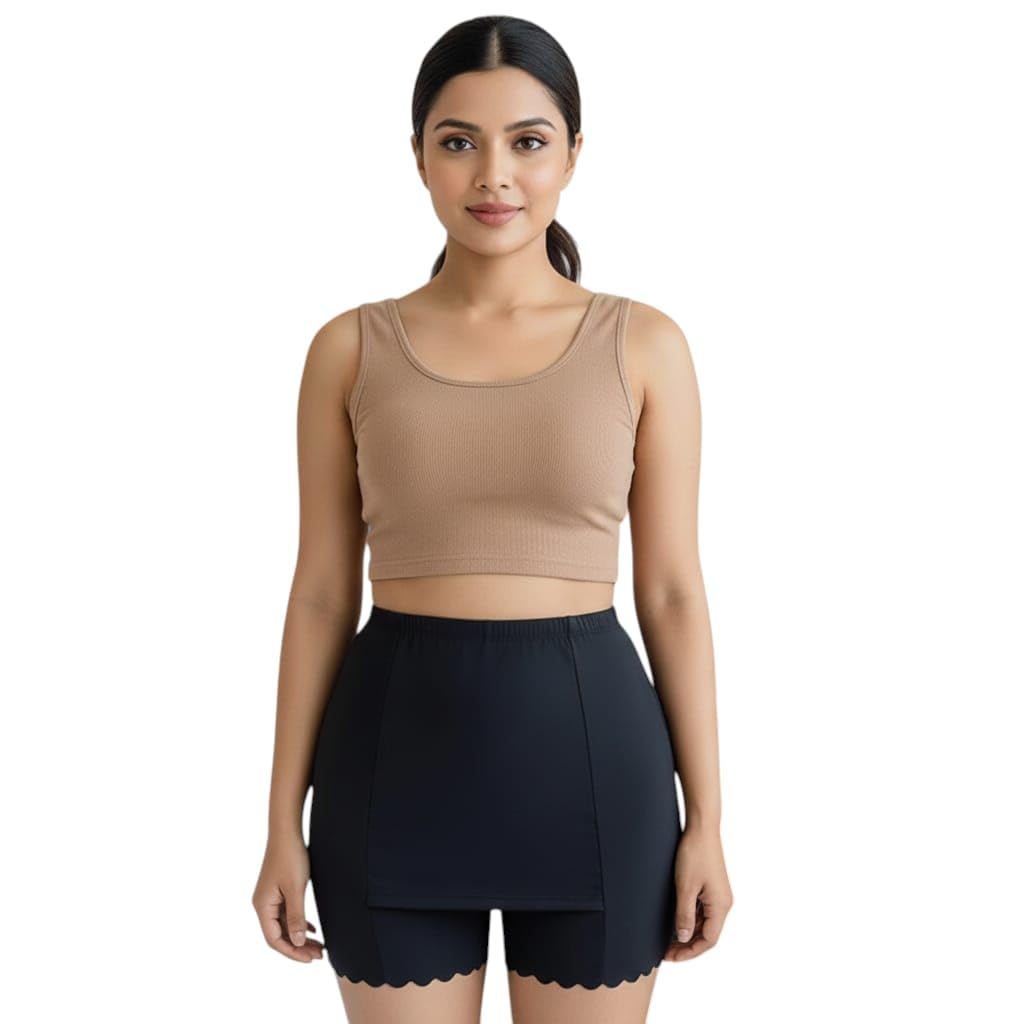 headbutt Double Layer Safety Cycling with Front Crotch and Seamless Design Suitable for Dresses and Skirt.-picture-40