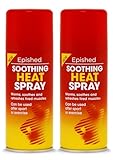 Heat Spray 125ml Twin Pack – Fast Acting Muscle & Joint Pain Relief Spray for Back, Neck, Shoulder & Sports Strain Recovery – Warming Formula 2 Pack