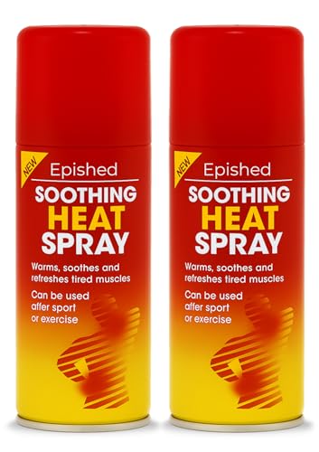 Heat Spray 125ml Twin Pack – Fast Acting Muscle & Joint Pain Relief Spray for Back, Neck, Shoulder & Sports Strain Recovery – Warming Formula 2 Pack
