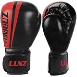 RHAFAYRE Boxhandschuhe für Kinder Jugend Erwachsene, Kickboxhandschuhe Punchinghandschuhe für Kampfsport, MMA, Sparring, Boxen, Boxsack Sandsack, 10OZ Rot