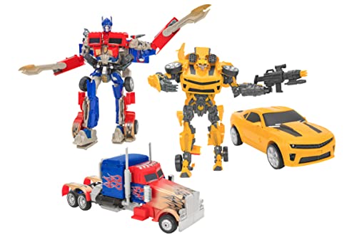 W'TOY - Traxfigure: Robot Convertible en vehículo y viceversa, Multicolor, 40722 Cover