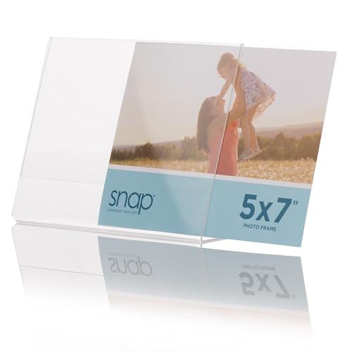 Snap 7x5 Clear Acrylic Self Standing Photo Frame, Set of 12 - Image 6