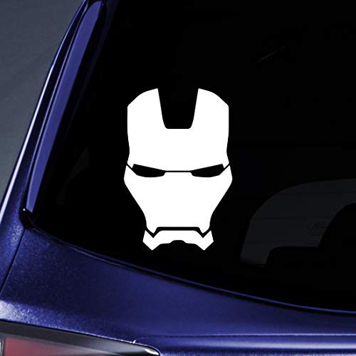 Bargain Max Decals Stark Face Mask Silhouette Sticker Decal Notebook Car Laptop 5.5