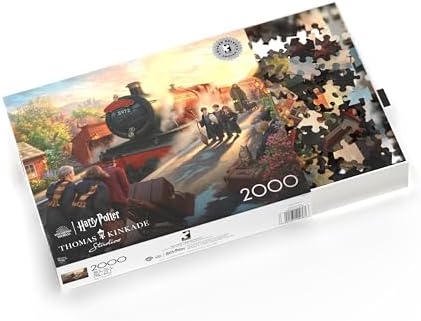 Ceaco - Silver Select -Harry Potter - Thomas Kinkade - 2000 Piece Jigsaw Puzzle for Adults Challenging Puzzle Perfect for Game Nights