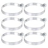 QUARKZMAN 6 Bande Rinforzo Per Recinzione A Maglie, Bande Di Tensione In Acciaio Zincato Con Bulloni E Dadi Per Palo A Maglie Da 4-5/16", Tubo, Cancello, Pannelli Di Recinzione