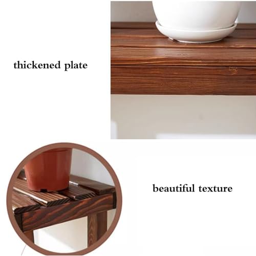 Contenitori per piante in legno per vasi da fiori, panca lunga, per piante da interno/esterno, giardinaggio e decorazione domestica, con ripiani