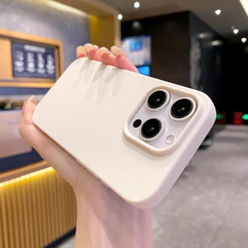 Coque iPhone 12 silicone beige protection antichoc élégante et souple