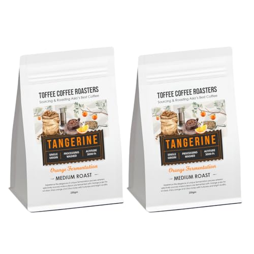 Image of Toffee Coffee Roasters | Tangerine: Orange Fermented Coffee | 100% Arabica | Medium Roast | Grounded Coffee Notes: Orange and Citrus Notes | Grind: Filter Coffee| Freshly Roasted | 500 gm