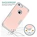 LONTECT for iPhone 8 Case, iPhone 7 Case Hybrid Heavy Duty Shockproof Full-Body Protective Case with Dual Layer [Hard PC+ Soft Silicone] Impact Protection for Apple iPhone 8/iPhone 7, Rose Gold/Grey