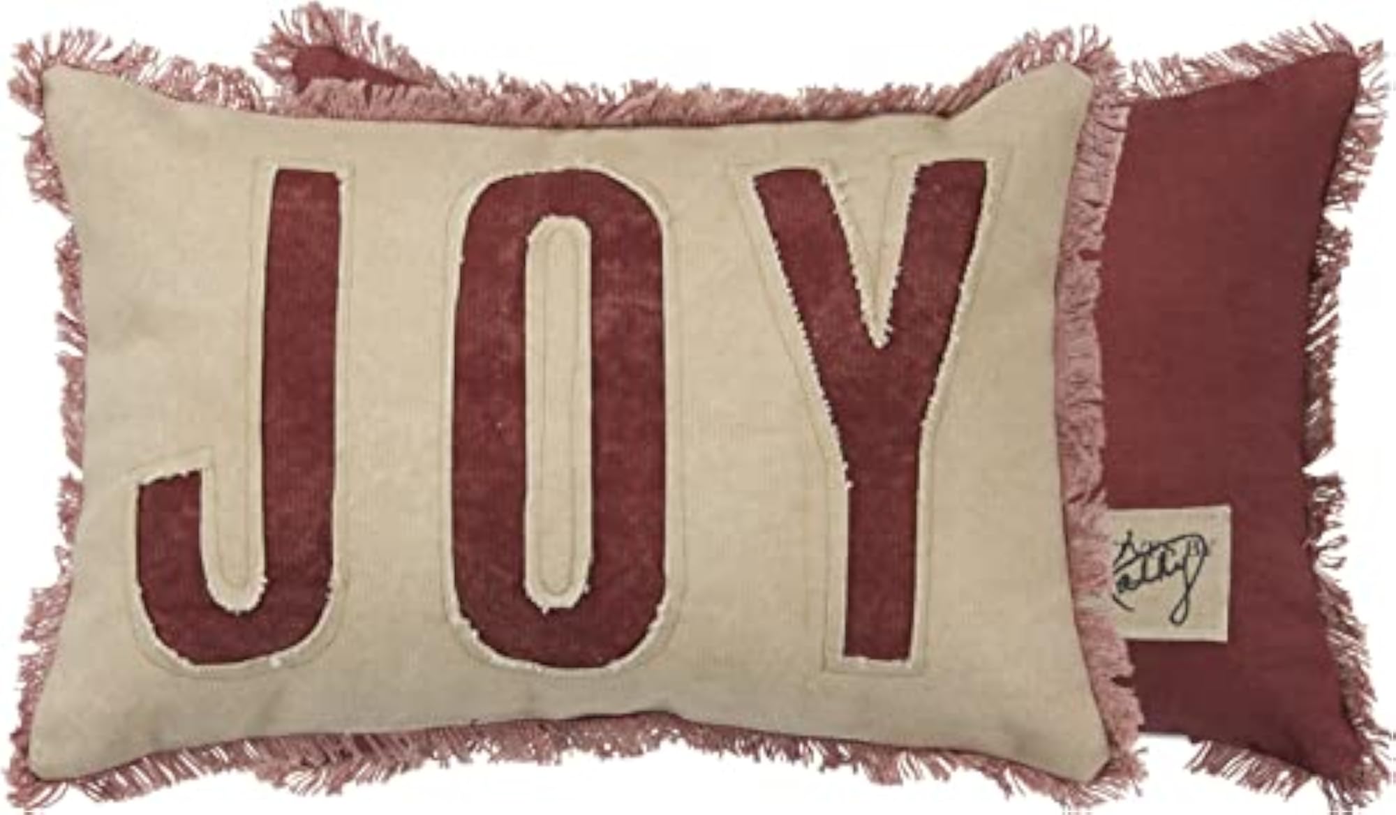 Cotton Throw Pillow - Holiday Joy Design