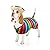 Dog Sombrero Hat Pet Serape Poncho Costume Funny Dog Costume Multicolor Adjustable Sombrero Costume Mexican Dog Poncho Straw Hat Chihuahua Clothes for Mexican Party Decorations (M)