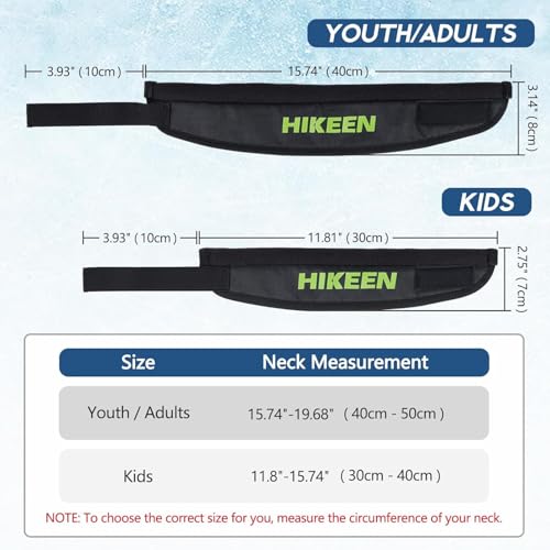 Hikeen Nackenschutz für Hockey, Premium-Halsschutz, weich und verstellbar, für Jugendliche, Erwachsene