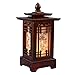 Produktbild Geschnitzte Holzlampe Handgemachte Lampe Traditionelle Koreanische Design Art Deco Laterne Braun Asiatisch Orientalisch Nachttisch Schlafzimmer Akzent Ungewöhnliche Tischleuchte (Pagode)