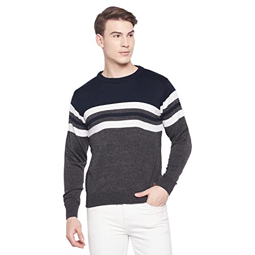 Image of Duke Stardust Men Full Sleeve Round Neck Sweater (SDS8099 Anthra L)