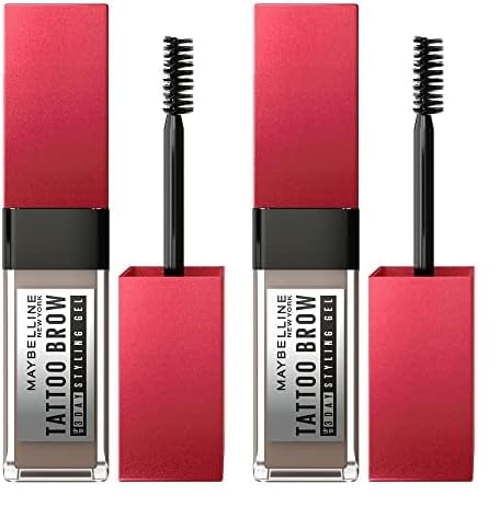Image of Maybelline New York Tattoo Brow 3 Day Styling Brow Gel - Deep Brown, Semi-permanent Tinted Eyebrow Gel, Water, smudge & Transfer-proof. Tattoo Brow 3 Day Styling Brow Gel Last Up To 3 Days | 6ml