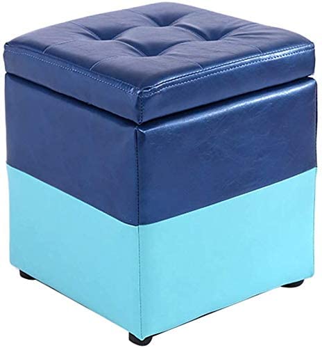 Repose-pieds en cuir portable jaune pour le salon et la chambre à coucher
