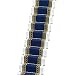 Melody Jane Dollhouse Woven Stair Carpet Runner Royal Blue Miniature Flooring