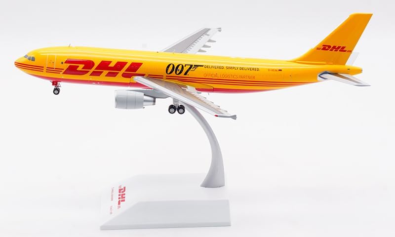 ACE HOBBY for JC Wings for DHL Express for Airbus A300-600R(F) D-AEAK DELIVERED SIMPLY DELIVERED OFFICIAL LOGISTICS PARTNER 1:200 Aircraft Pre-built Model نموذج الطائرة