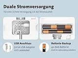 Molly&Cody BALOU Futterautomat für Katzen & Hunde (4L Behälter, automatischer Futterspender für Trockenfutter, Fütterung nach Zeitplan, LED Anzeige, Tastensperre, duale Stromversorgung, Edelstahl)