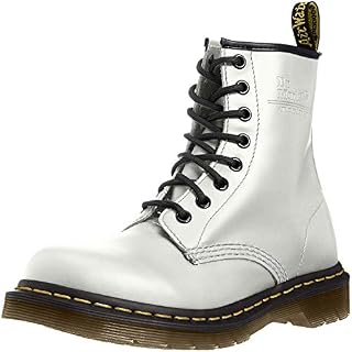 Dr. Martens 1460 Originals 8 Eye Lace Up Boot, White Smooth Leather, 3UK
