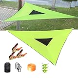 HUGDSB Dreieckige Hängematte 9,8 Fuß, 660 Pfund Kapazität for 1–3 Personen, tragbare Camping-Hängematte mit Aufbewahrungstaschen, Mehrpersonen-Hängematte for den Außenbereich(4m/13ft)