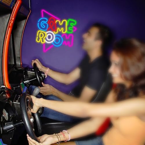 Image of LED Game Sign Game Zone Neon Signs Gaming Room Wall Art Decor Man Cave Lights Signs Gamer Home Bedroom Decoration USB Powered Brightness Adjustable