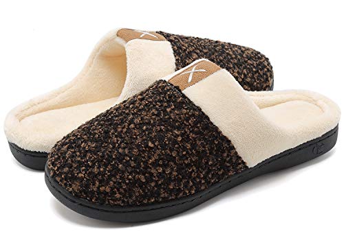 welltree - Zapatillas de Estar por casa para Hombre, Color Marrón, Talla 46/47EU