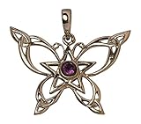  Kettenanhänger aus Sterlingsilber mit Amethyst