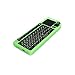 FAVI FE01 2.4GHz Wireless USB Mini Keyboard with Mouse Touchpad, Laser Pointer - USA Version (Warranty) - Green (FE01-GR)